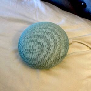 Google Home Mini as long as you have internet your good. Works great